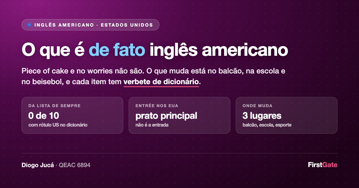 Inglês americano do dia a dia: o que é de fato americano