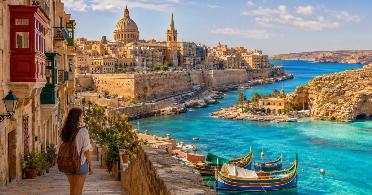 Intercâmbio em Malta em 2026: inglês, custos, visto e trabalho